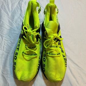 Just so so Neon Yellow men  running Shoes size 47 (13-14) in excellent condition
